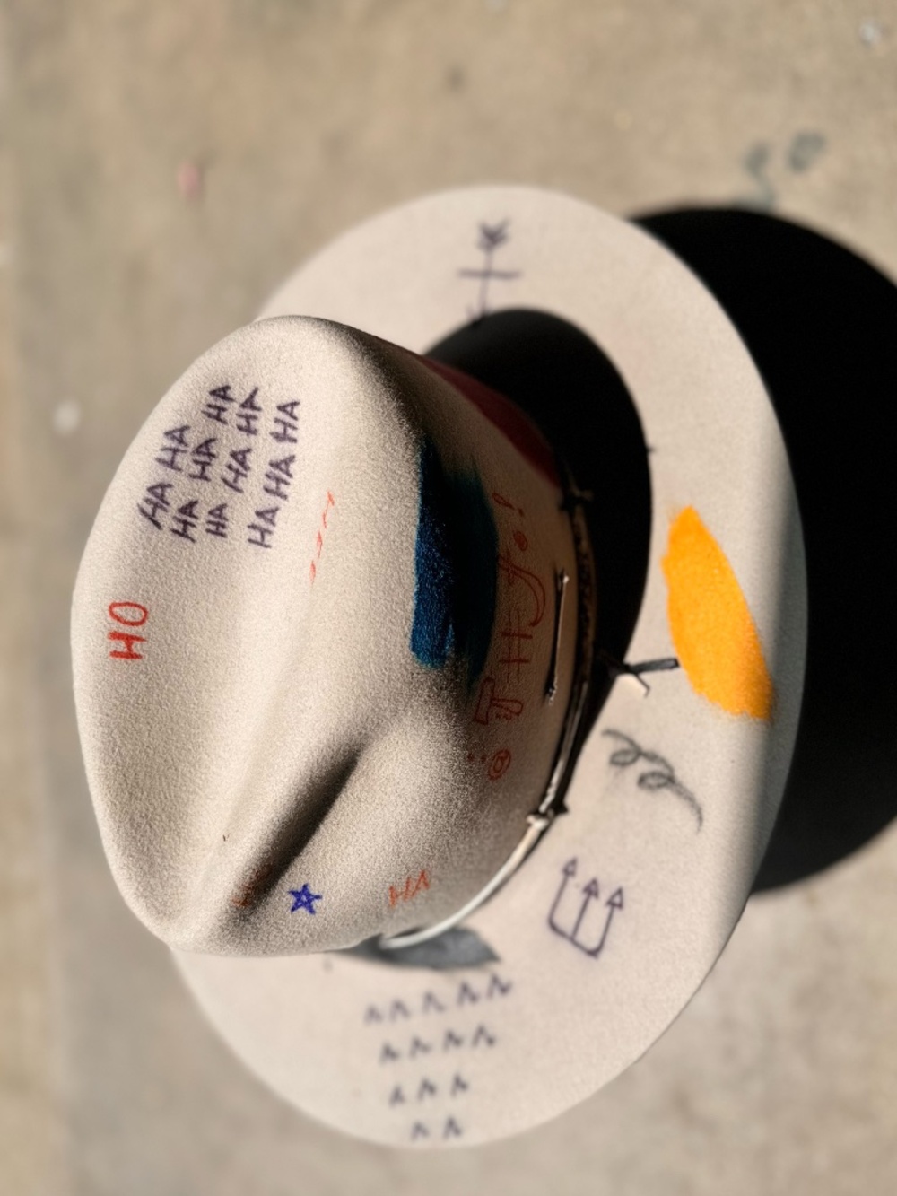 Meshika Basquiat Inspired Hat - Rabbit Felt - Picture 5 of 6